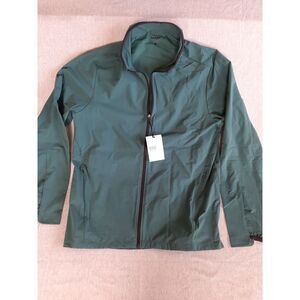 Brady‎ Men Large Vent Windbreaker Stretch Full Zip Zero Train Track Jacket Nylon